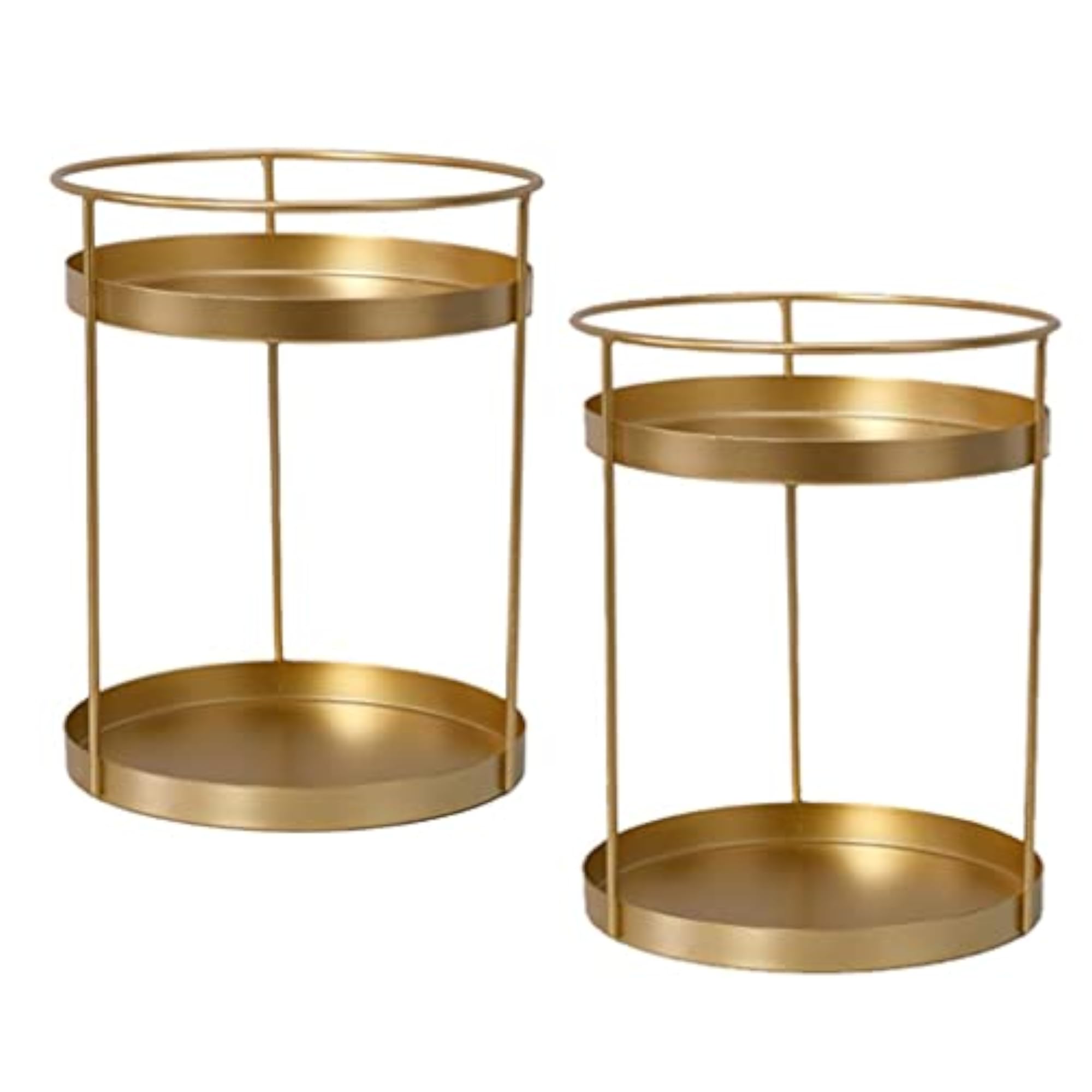 Metal Makeup Organizer Rack for Perfume and Lipsticks, Double Layers
